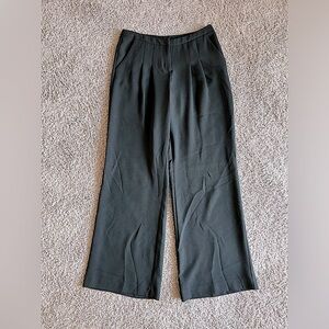 NEW! Eva Mendes Mid Rise Wide Leg Pant, Black - Size 6